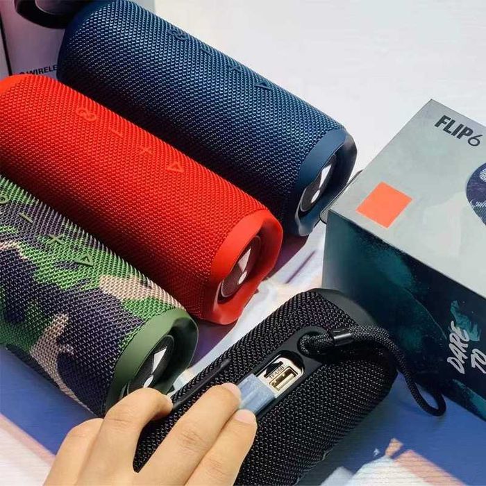 Портативная колонка Boombox Flip 6, Bluetooth, FM радио, USB