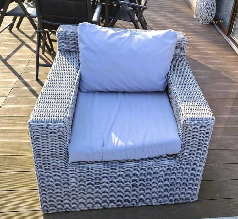 Komplet foteli z technorattanu 2 sztuki