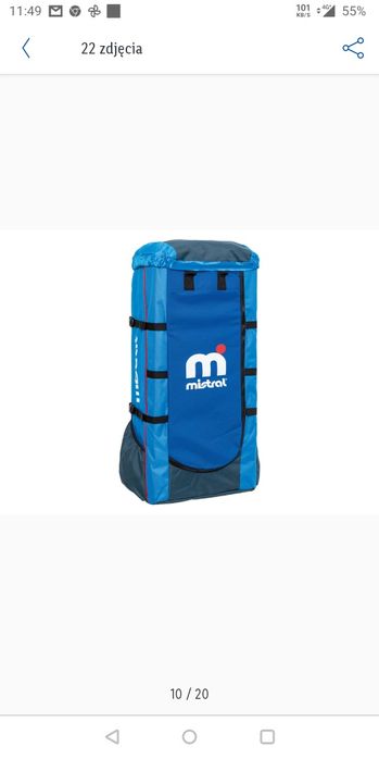 PROMOCJA plecak do deski Sup Mistral SOLIDNY