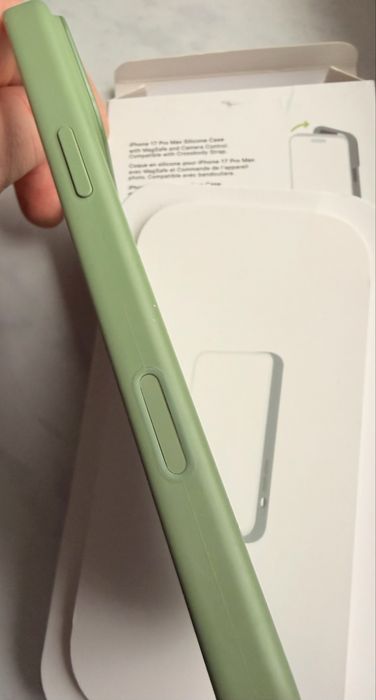 Iphone 17 Pro Max Oryginalny Apple sillicone case Light Moss zielony