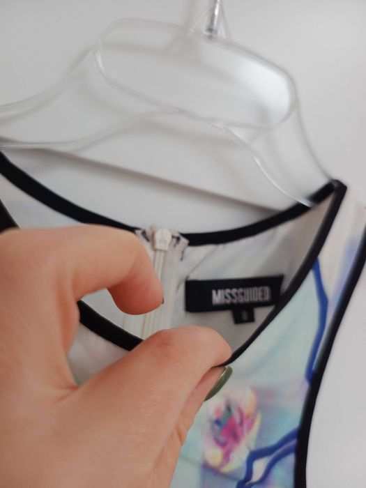 34XS galaxy niebieski fioletowy krótki damski bawełniany kombinezon