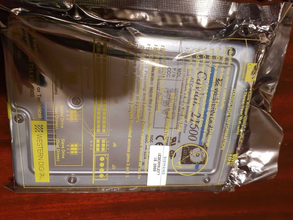 dysk HDD Ide pata  - Western Digital Caviar 1,6 GB - 1600 MB - nowy