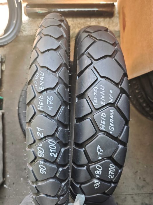 Мотошина резина эндуро пара 90/90 R21 120/90 130/80 R17 на Трансальп
