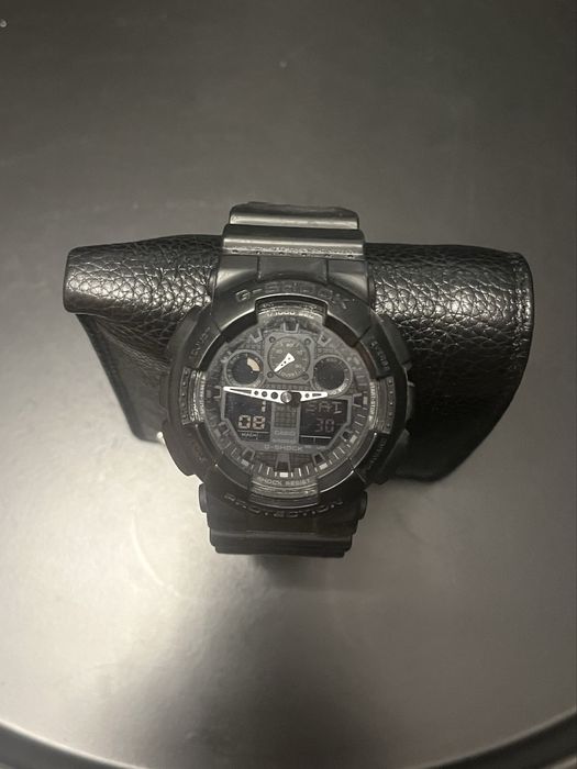 Casio G-SHOCK GA-100-1A1 czarny analogowo-cyfrowy