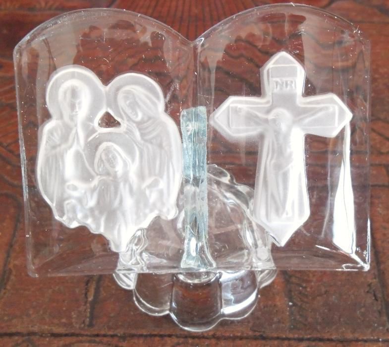 Moldura Religiosa em Cristal - Jesus Cristo e Outras