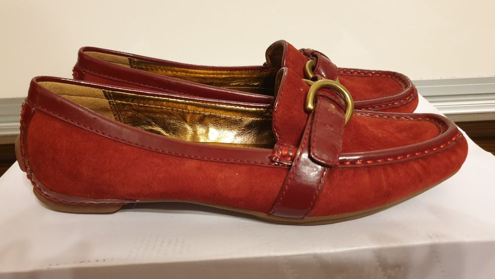 Buty mokasyny, czółenka, skóra naturalna COACH