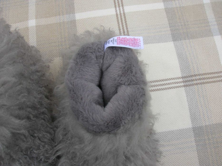 Жіночі домашні уггі, високі пухнасті капці-чуні  RIGE-LLC Розмір 40-41