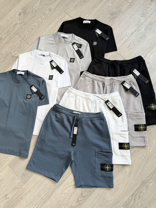 Комплект на літо Stone Island (футболка + шорти)