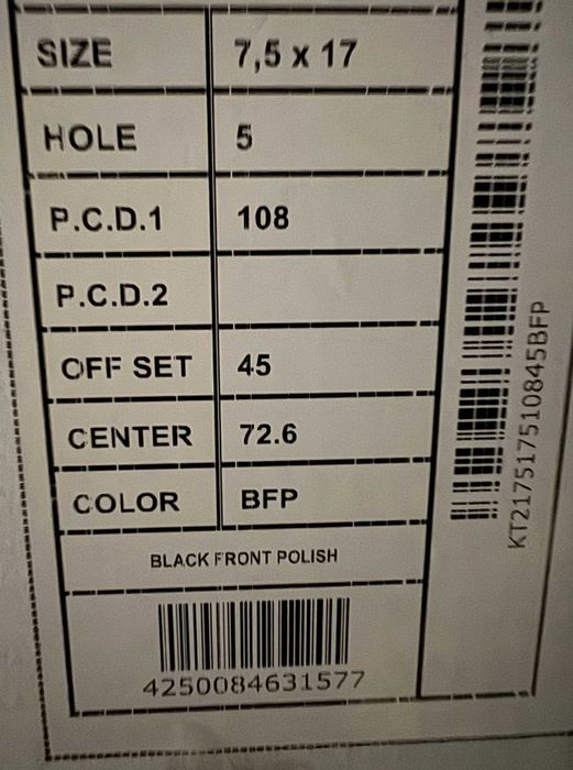 Alufelgi 5x108 r17 NOWE! VOLVO V40 V60 V90 XC60 XC90 S60 V50 S80 193#