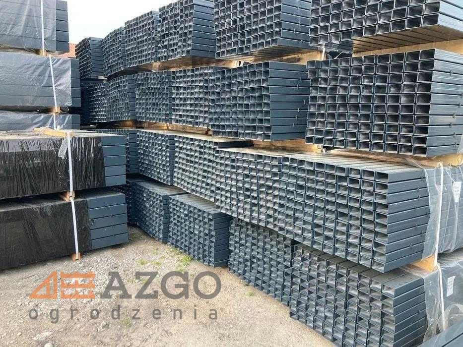 słupek do siatki paneli 6x4 60x40x1,2 2m 2,3m 2,6m 6x4 profil