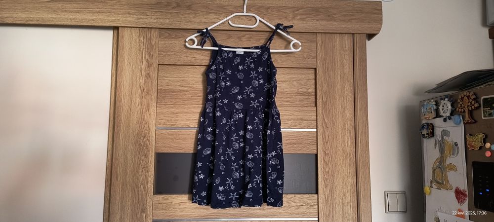 Granatowa sukienka dziewczęca na lato Little Kids r. 134 cm