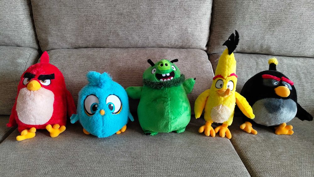 5 Peluches Angry Birds