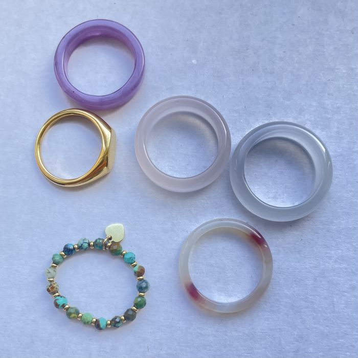 Набір біжутерія сережки обручки