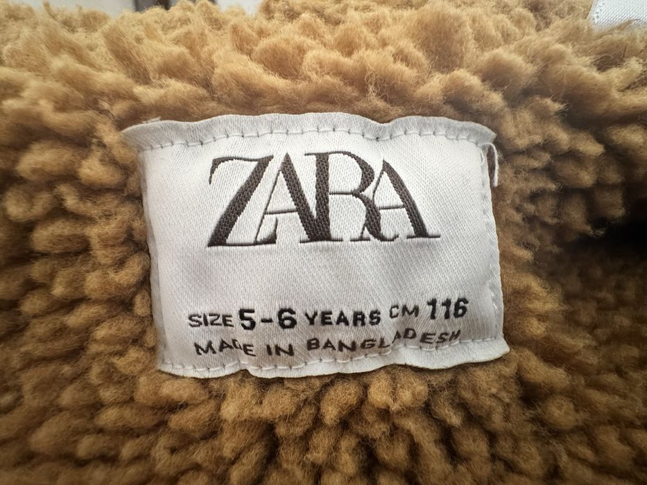 Куртка, джинсова, тедді як нова, zara, Зара, 5/6 років 116 ріст