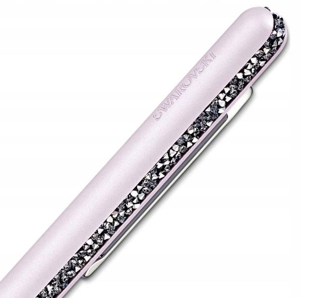 swarovski długopis shimmer różowy pokryty różowym lakierem