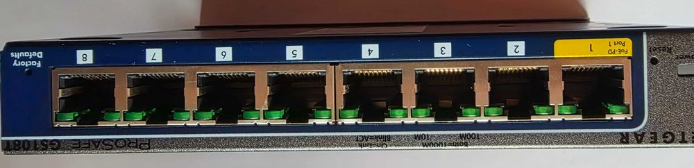 Netgear GS108T switch gigabit 8 portas smart managed