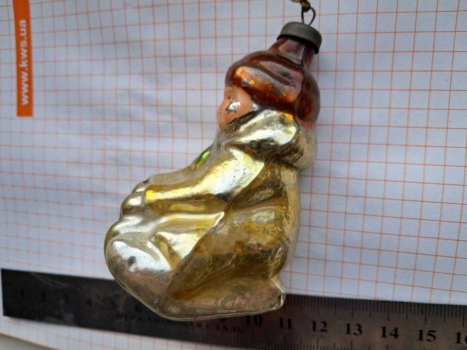 Мальчик на санках, ел.игрушка СССР