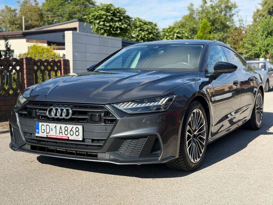 Audi A7 Sportback 1WŁ ASO Salon PL FV23% ACC Kamera CarPlay AndroidAuto SLine