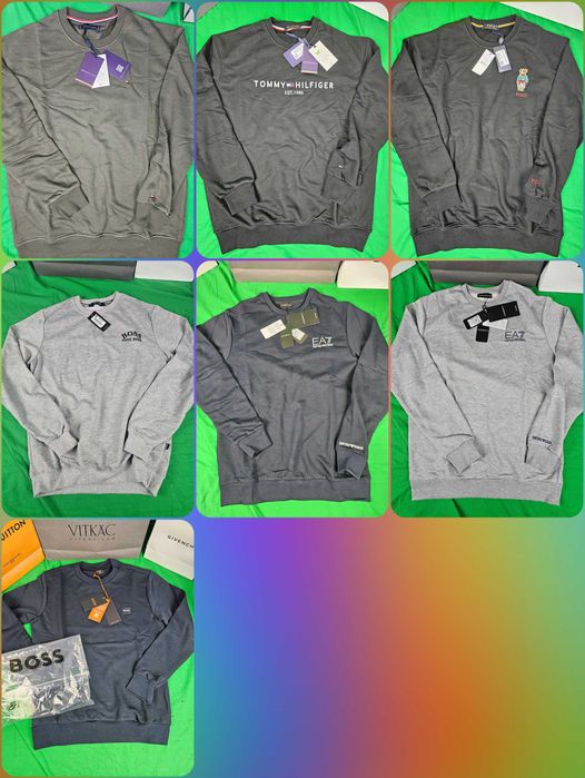 Bluza męska okrągła hugo boss bluzy tommy hilfiger