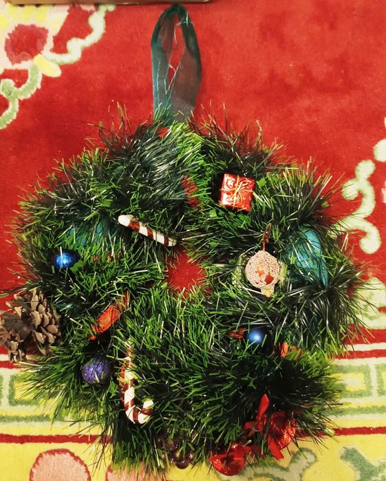Дешево винтажные елочные игрушки полный комплект с елкой