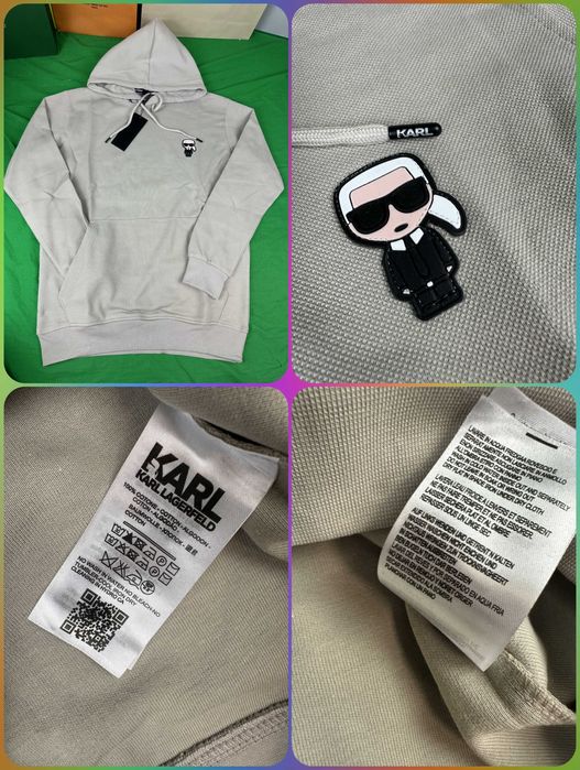 Bluza męska karl armani premium lacoste OUTLET  z kapturem