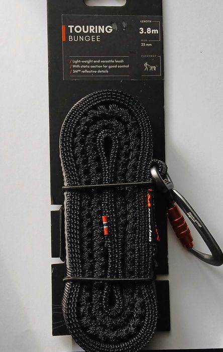 Non-Stop Dogwear Smycz Touring Bungee 3,8m/23mm*bieganie, rower*org