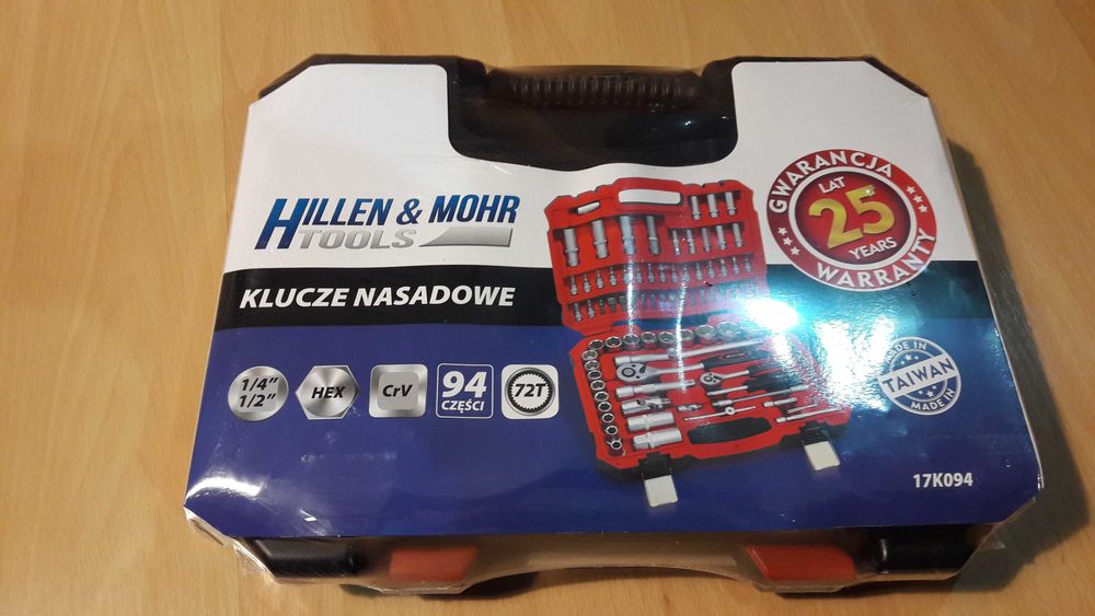 Nowy zestaw kluczy nasadowych Dedra 17k094 okazja