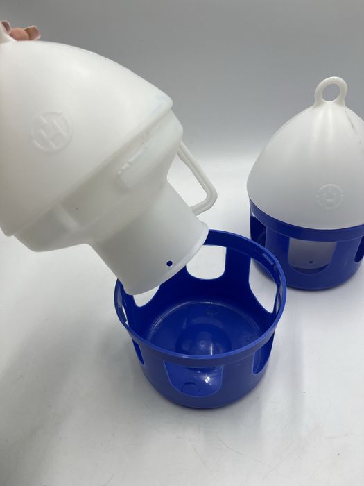 Poidło / karmnik dla drobiu – zestaw 2 sztuki