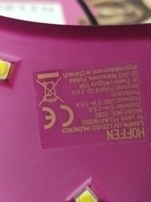 Hoffen lampa UV LED do paznokci