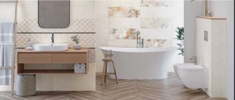 Płytka ścienna Malta Flower Mix 25 x75 cm    3,75zł/szt. Gat. I