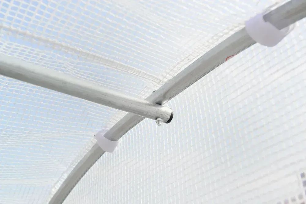 ЗНИЖКИ Садова теплиця парник 10 м² (4×2,5×2 м) оцинкована з UV прозора