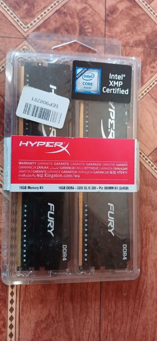 Оперативна пам'ять HyperX DDR4-3200 16384MB PC4-25600 (Kit of 2x8192)