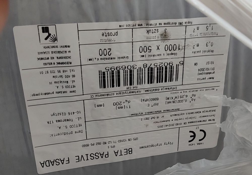 Styropian fasadaowy 200mm