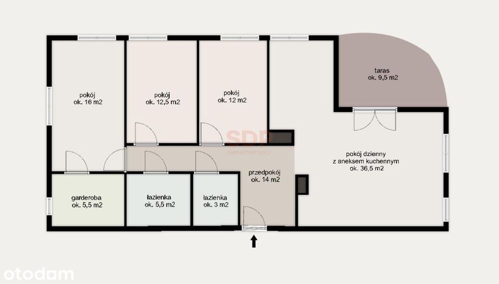Apartament na 13 piętrze  z widokiem – 4 pokoje z garderobą, tarasem - View 4