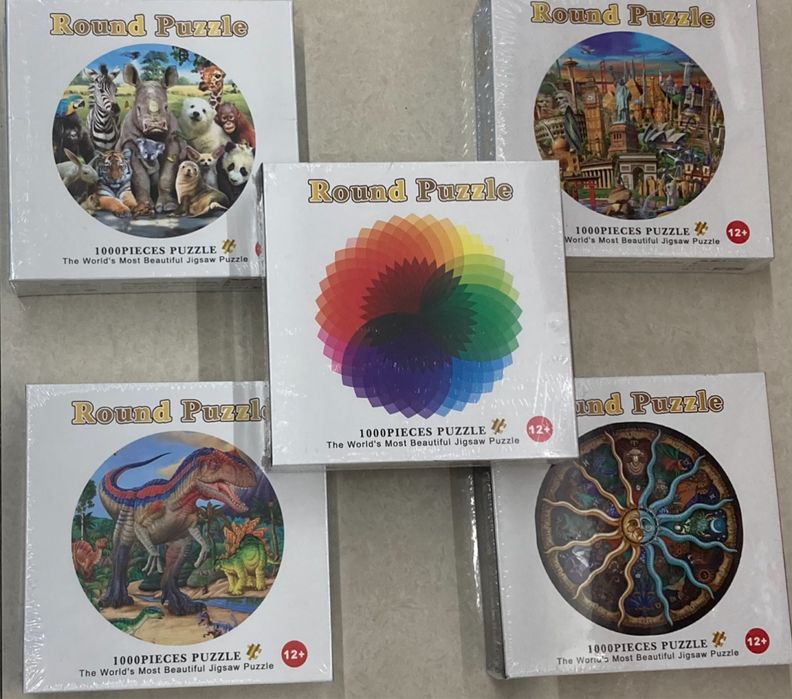 Puzzles redondo e disney sonic bluey patrulha onda princesas