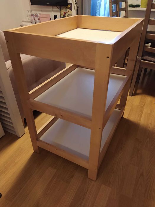 Przewijak dziecięcy drewniany stolik do przewijania wolnostojący