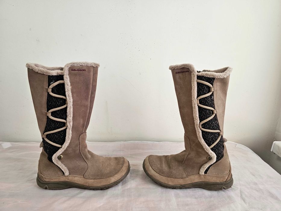 Buty kozaki skórzane Salomon r. 36 wkł 22,5 cm