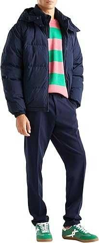 casaco de penas Benetton com capuz amovível