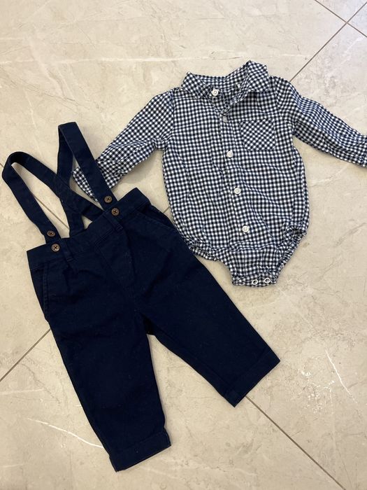 Набір Сорочка і штанці на підтяжках 3-6м