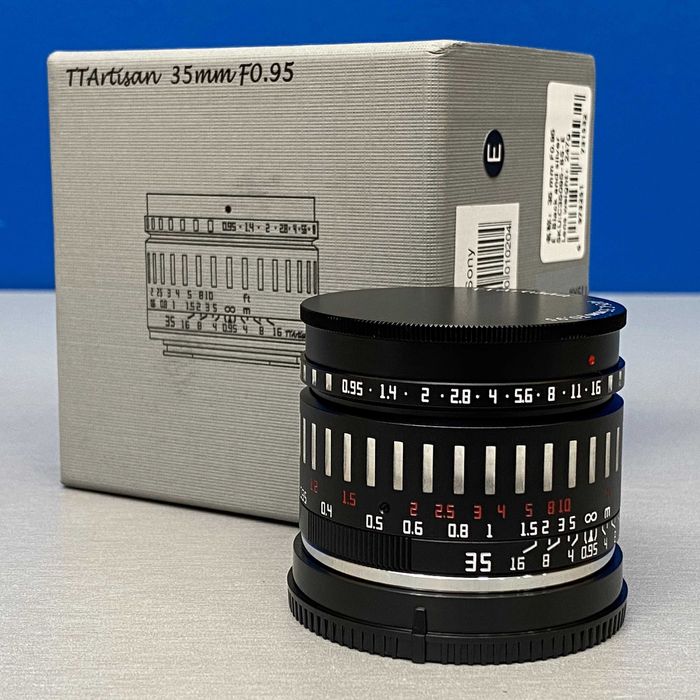 TTArtisan 35mm f/0.95 | Sony E-Mount | NOVA | 3 ANOS DE GARANTIA