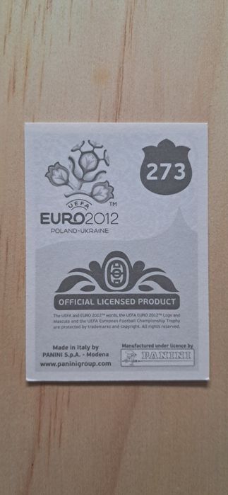 Cromo futebol de Ricardo Quaresma(Euro 2012)da Panini