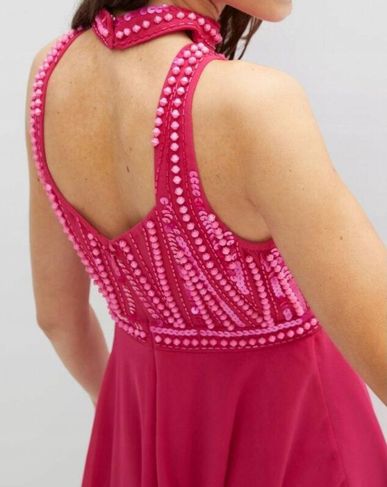 Nowa sukienka koktajlowa zdobienia 50