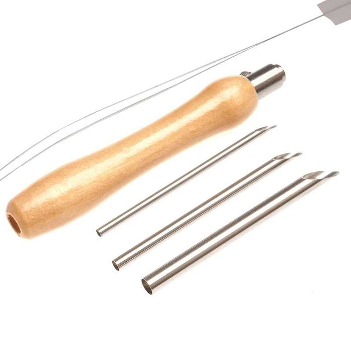 Igła tkacka, przyrząd do haftu pętelkowego punch needle, 3 igły