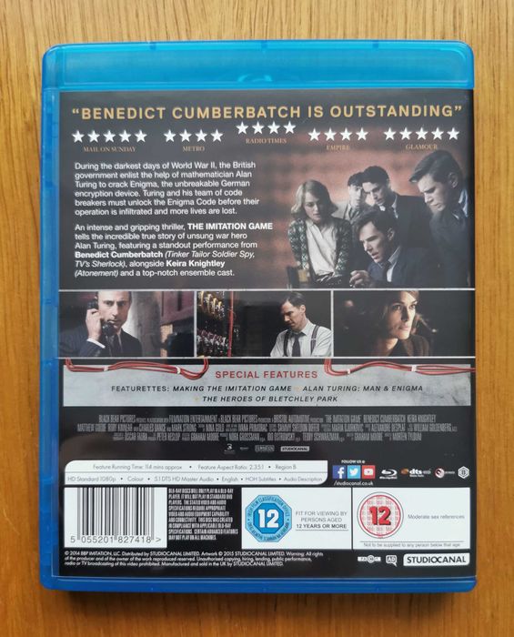The Imitation Game (Gra Tajemnic) Blu-ray (En) (2014)