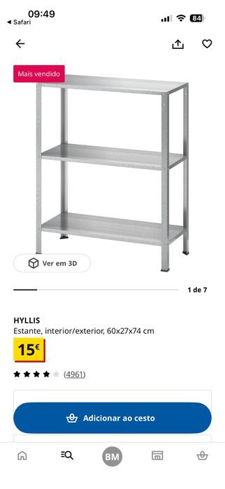 Estante Metal-ikea