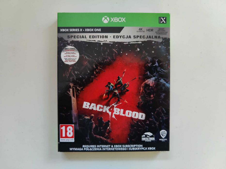 Back 4 Blood PL Xbox One Series zupełnie NOWA w folii steelbook