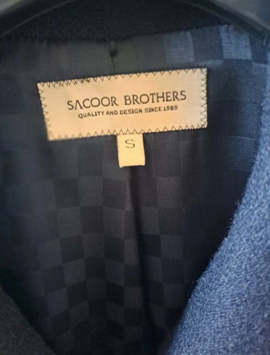 Sobretudo sacoor s mulher azul marinho