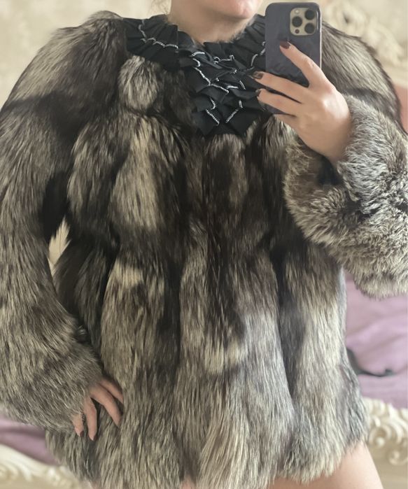 Полушубок из чернобурки