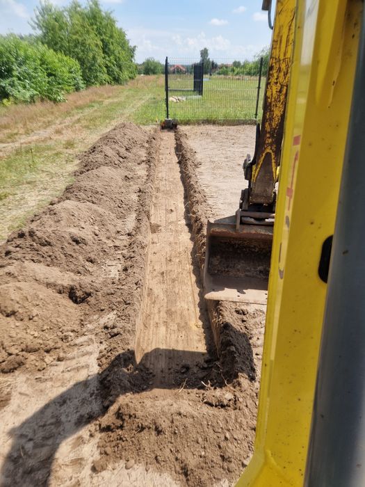 minikoparka, koparka,wywrotka 3.5t, Układanie kostki brukowej, wiertni