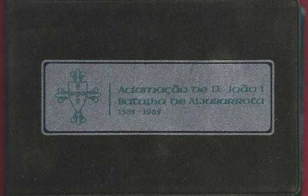Batalha de Aljubarrota  2 Moedas Prata BNC Carteira Nova